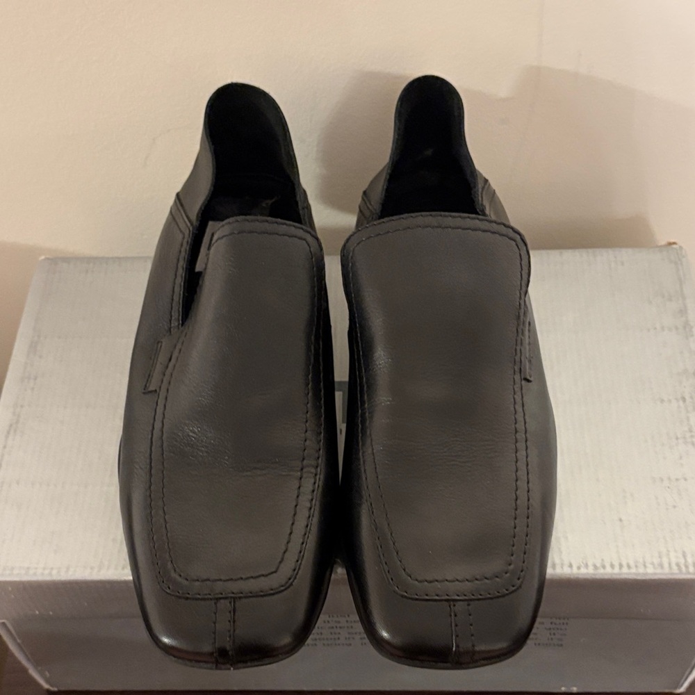 Milano Dark Gray Leather Loafers